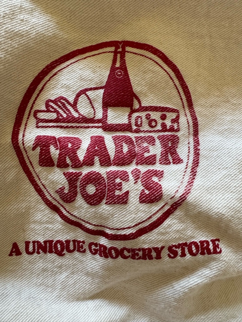 Trader Joe's Vintage Canvas Tote - Picture 2 of 8